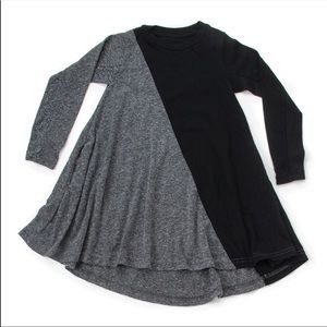 Long sleeves cotton swing dress